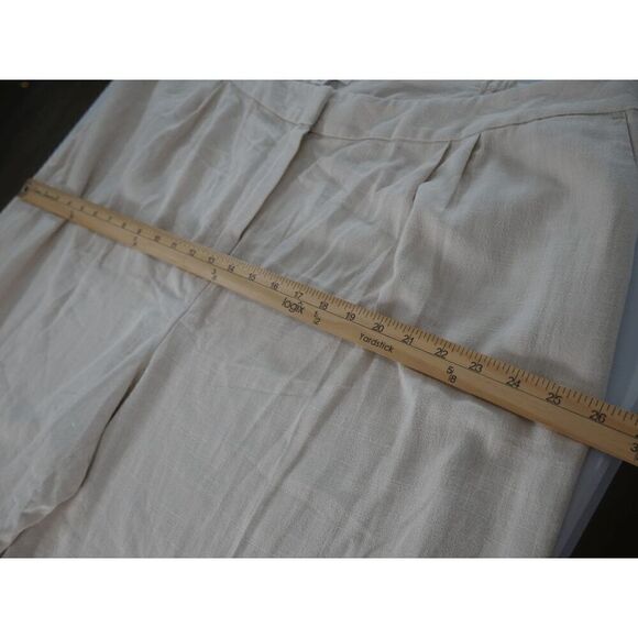 Bar III Women's Plus Size Textured Wide-Leg Cropped Pants flax 20W - Picture 4 of 10